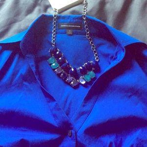 Express dress shirt Size S with necklace